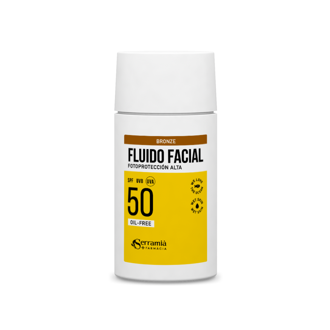 Fluido Facial SPF 50+ Oil-Free Con y Sin Color