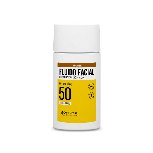 Fluido Facial SPF 50+ Oil-Free Con y Sin Color