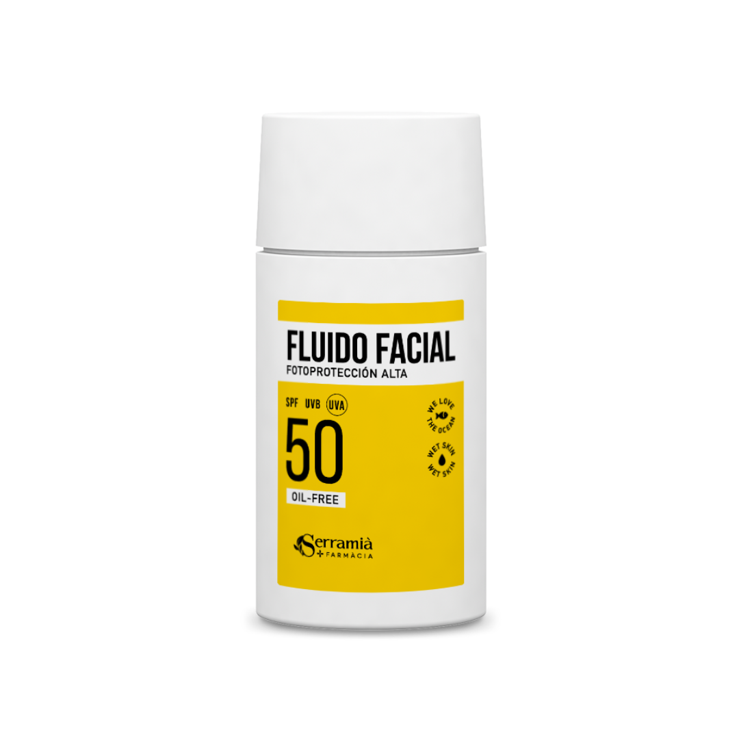 Fluido Facial SPF 50+ Oil-Free Con y Sin Color